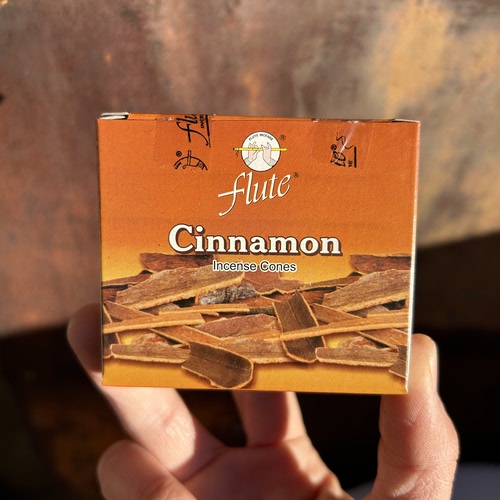 印度进口塔香flute老牌子-肉桂香Cinnamon 家用室内办公香薰锥香