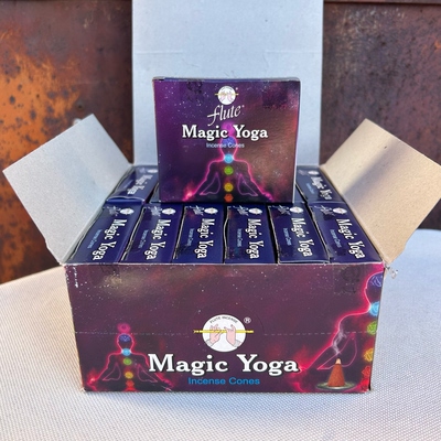 印度进口塔香flute老牌-神奇瑜伽Magic Yoga家用室内办公香薰锥香