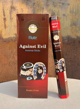 印度进口Flute正品线香恶灵退散Against Evil 香薰家用室内除味