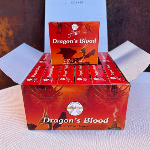 印度进口塔香flute老牌-龙涎香Dragon‘s  Blood家用室内香薰锥香