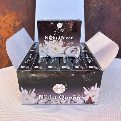 印度进口塔香flute老牌-夜来香Night Queen 家用室内办公香薰锥香