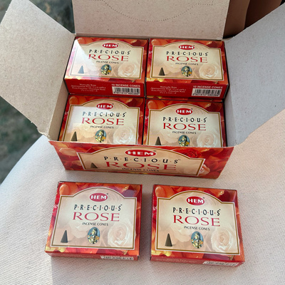 玫瑰香 浪漫氛围感 ～ROSE 印度香HEM进口塔香锥香室内香薰