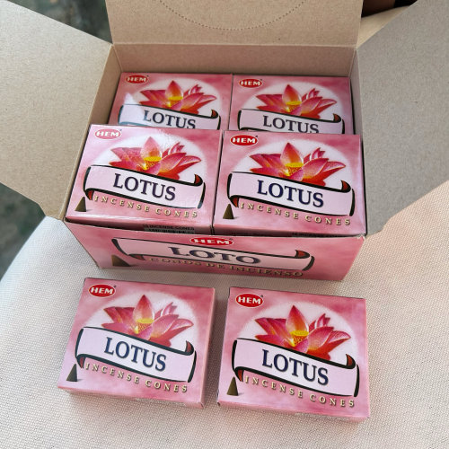 HEM印度香进口塔香荷花味 LOTUS 锥香