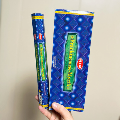 印度进口HEM乳香没药 Frankincense-Myrrh竹签香放松瑜伽冥想薰香