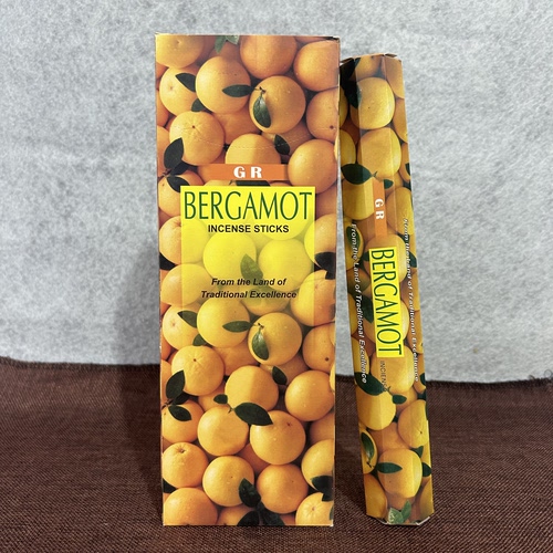 GR印度香线香佛手柑BERGAMOT 原装进口手工熏香室内除味衣橱盖味