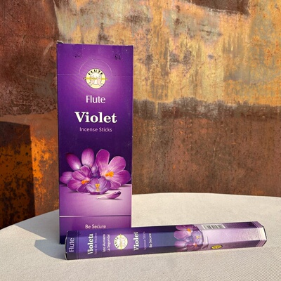 印度进口Flute正品线香紫罗兰Violet花香香薰家用室内卫生间除臭