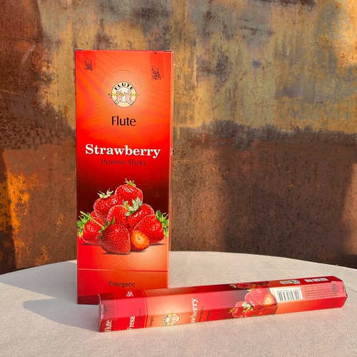 印度进口Flute正品线香草莓香Strawberry 香薰家用室内卫生间除臭