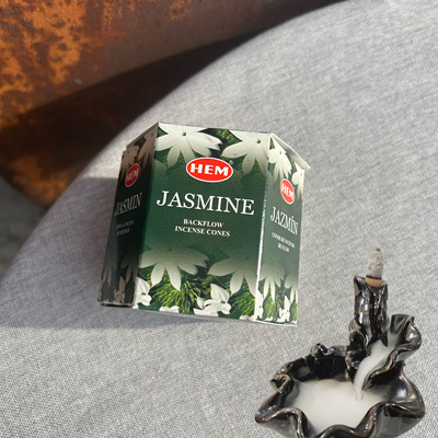 倒流香粒印度进口HEM茉莉花香味室内房间香薰净化空气 （40粒装）