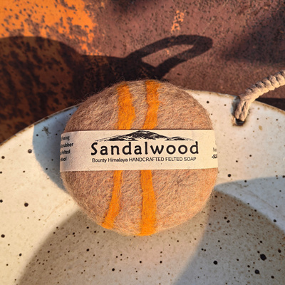 HIMALAYA尼泊尔羊毛毡手工皂冷制皂喜马拉雅精油香皂-檀香木味道