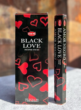 “献给特别的爱情与你”印度香进口HEM线香 黑色爱情香BLACK LOVE