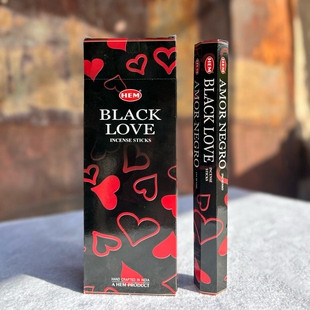 黑色爱情香BLACK 印度香进口HEM线香 爱情与你 LOVE 献给特别