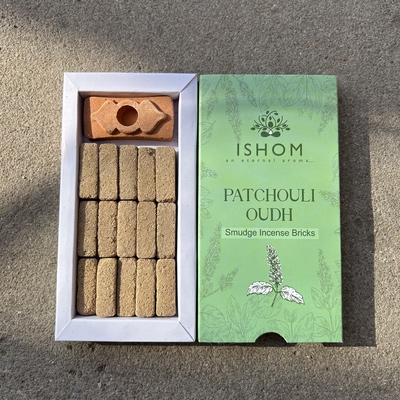 ISHOM印度进口香砖广藿香沉香PATCHOULI OUDH手工制作香薰香氛