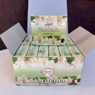 印度进口塔香flute老牌子-栀子花Gardenia 家用室内香薰锥香除味