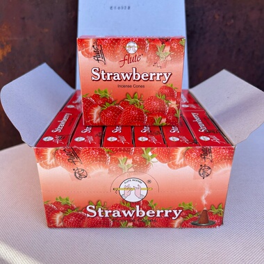印度进口塔香flute老牌-草莓Strawberry家用室内香薰锥香清新果香