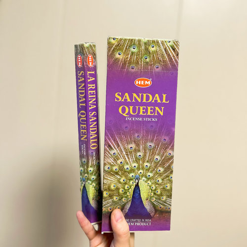 印度进口HEM竹签线香檀香皇后 SANDAL QUEEN（店内也有檀香王）