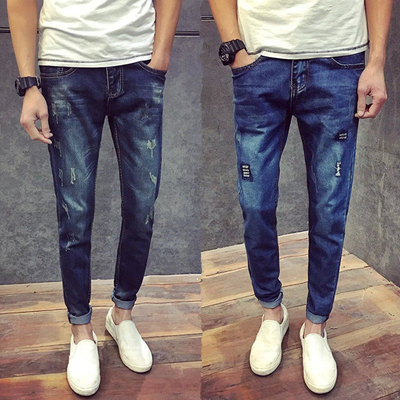 Jeans pour adolescent pieds Slim pour été - Ref 1461626 Image 1