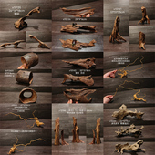 迷你缸专用 麦子微型沉木20CM 鱼缸造 水族鱼缸造景精品沉木小号