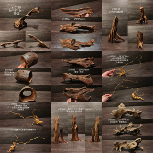 水族鱼缸造景精品沉木小号 迷你缸专用 麦子微型沉木20CM 鱼缸造