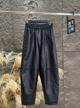 【若楠服饰】高级炸街时髦皮裤皮裤-YD24825