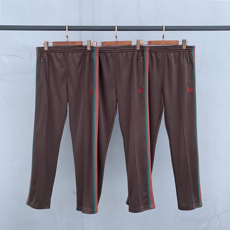 needles track蝴蝶刺绣织带条纹百搭休闲宽松fog运动潮牌长裤男女