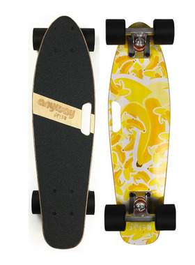 anyway神行者滑板枫木手提小鱼板巡航板初学者代步入门