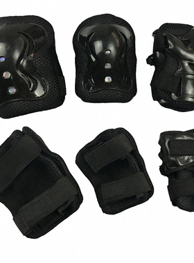 anyway皮皮滑板护具成人儿童六件套装陆冲溜冰护掌护肘护膝头盔