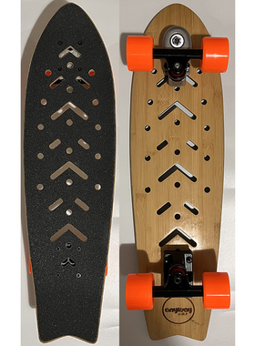 anyway27” 陆冲 小燕子大鱼板刷街代步技巧进阶镂空陆地冲浪板