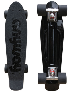 现货 anyway彩虹小鱼板香蕉板代步小鱼板专业滑板 皮皮滑板刷街