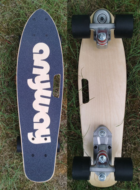 anyway22”神行者小路冲迷你陆冲小鱼板mini陆地冲浪板 代步刷街