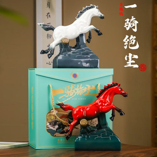 空瓶 一骑绝尘景德镇陶瓷酒瓶酒壶密封装饰创意马3斤装