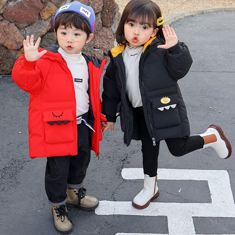 男童恐龙羽绒服龙凤胎兄妹姐弟装