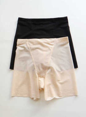 夏季防走光薄款女士中腰打底裤肤色黑色无痕透气安全裤 N213