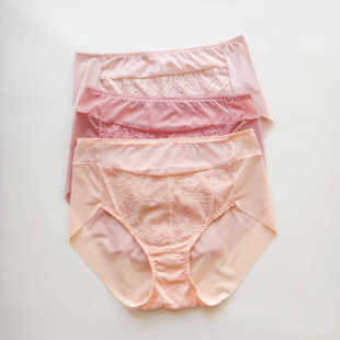 纯棉裆 透气女三角内裤 N206 外贸出口韩国中高腰无痕速干薄款 新款