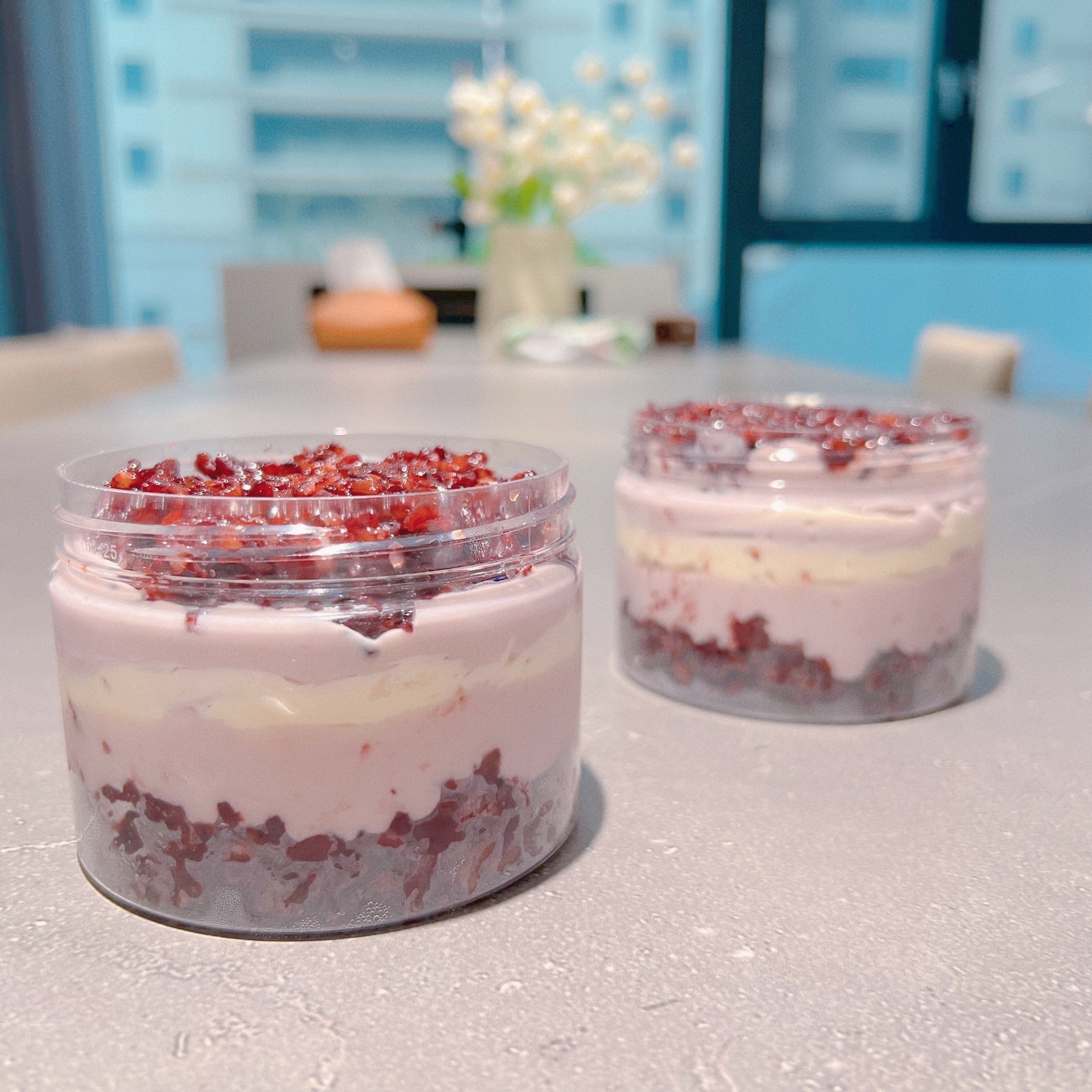 婷子低卡热奶宝紫米奶酪芋泥盒子