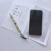 自制手工纯棉刺绣短手拎绳子手机绳包包配件相机拍立得微单手腕带