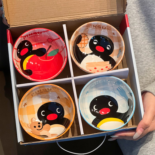 【送礼推荐】pingu陶瓷碗礼盒