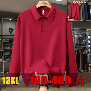 特大码男士长袖t恤肥佬胖子加肥加大男上衣卫衣阳光干净男生穿搭