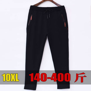 直裤 秋冬新款 脚裤 胖子男装 加肥加大男裤 宽松弹力运动裤 宽松男裤