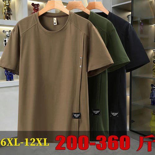 拼接短袖t恤显瘦半截袖oversize