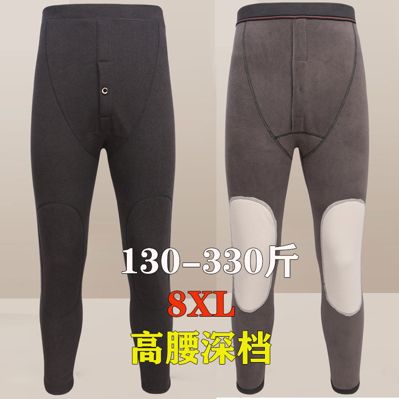 厚款德绒保暖裤聚酯纤维男士贴片