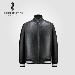 BUCCI 鳄鱼皮衣休闲夹克棒球服时尚 男士 PY006 BATANI2023秋冬新款