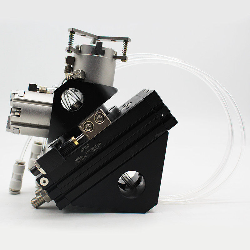 数控机床外置型换向桁架自动化夹持上下气缸料旋转180气动机械手