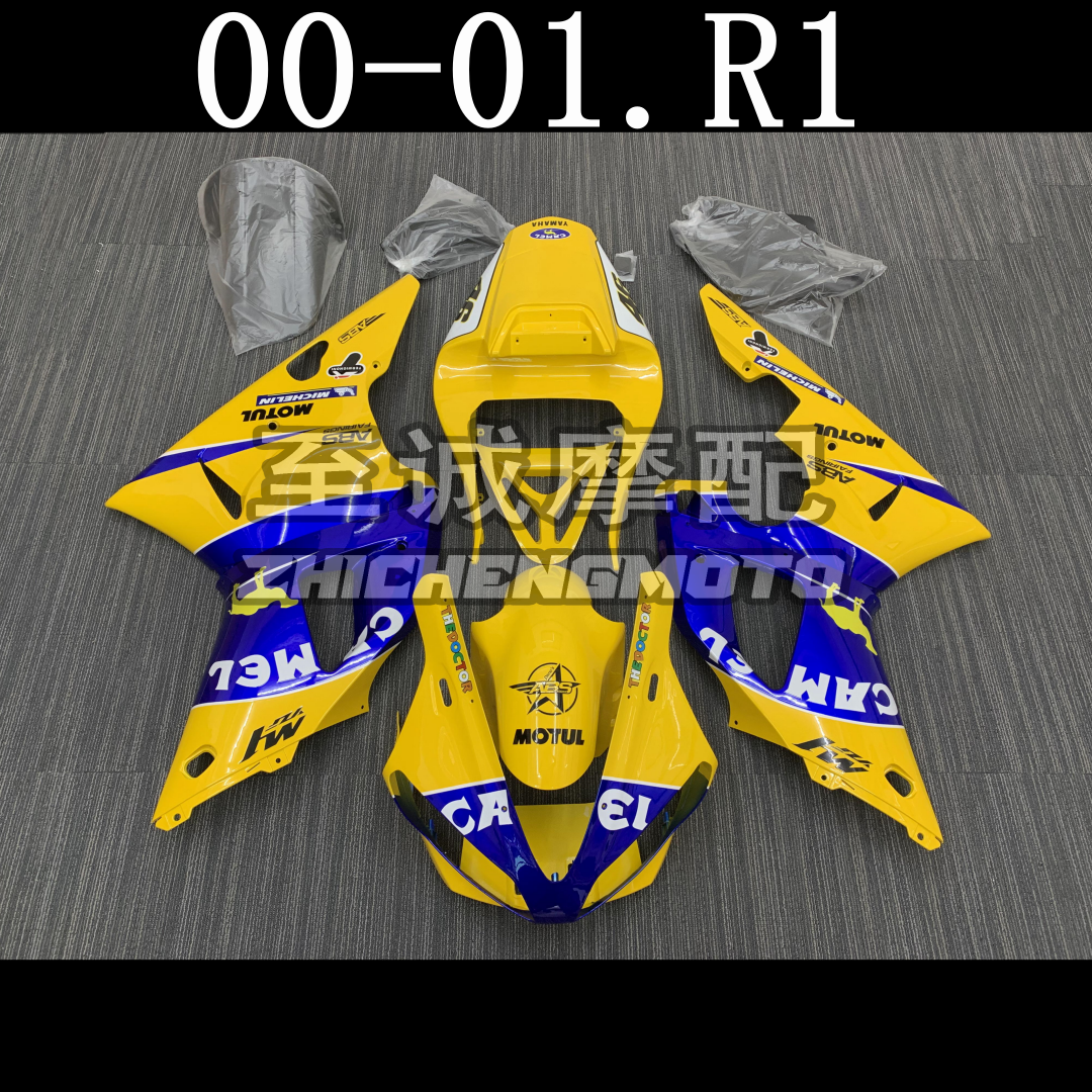 适用于雅马哈YZF1000 R1 2000 2001年 车壳 外壳 FAIRING塑料头罩