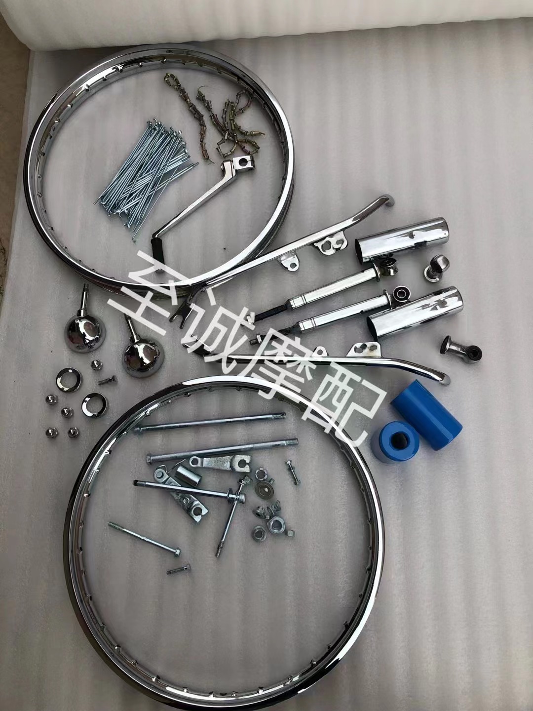 适用于铃木TR125摩托车 tr125前后减震排气刹车杆 车把车圈轮毂