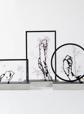 新中式禅意金属亚克力软摆件