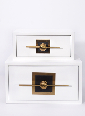 新中式风实木梳妆台珠宝盒装饰品