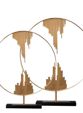 艺术酒柜几何金属北欧风格装饰品