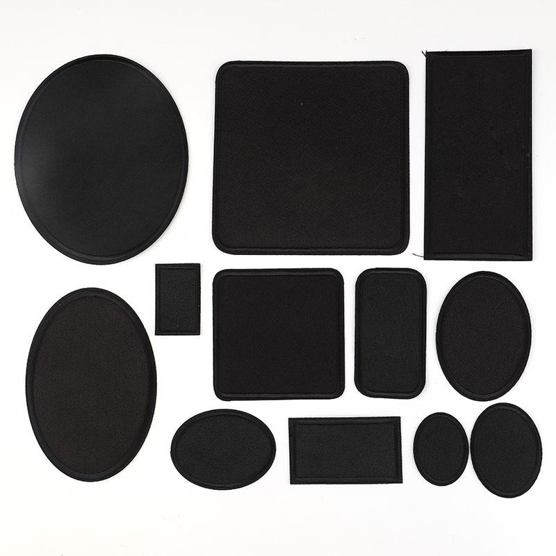 大号男士纯黑色徽章百搭补丁贴