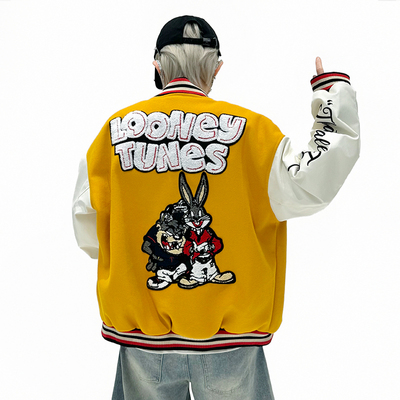 复古美式棒球服外套男女潮牌夹克