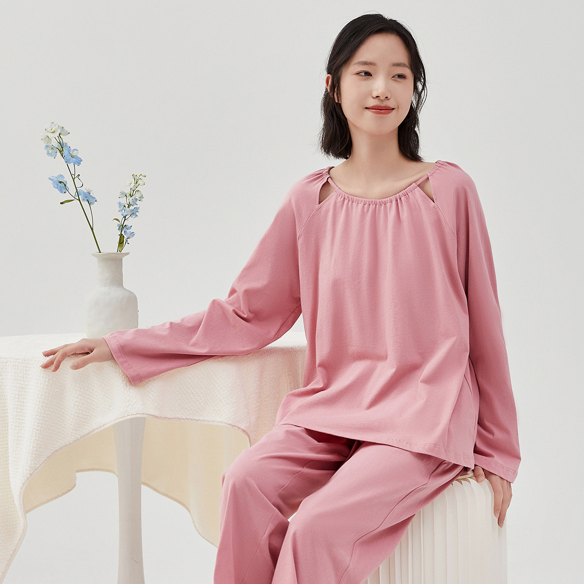顶瓜瓜女士春秋纯棉家居服